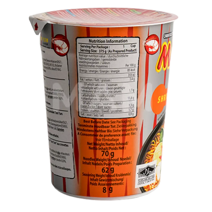 MAMA Instant Noedels Garnalen Tom Yum Cup 70G