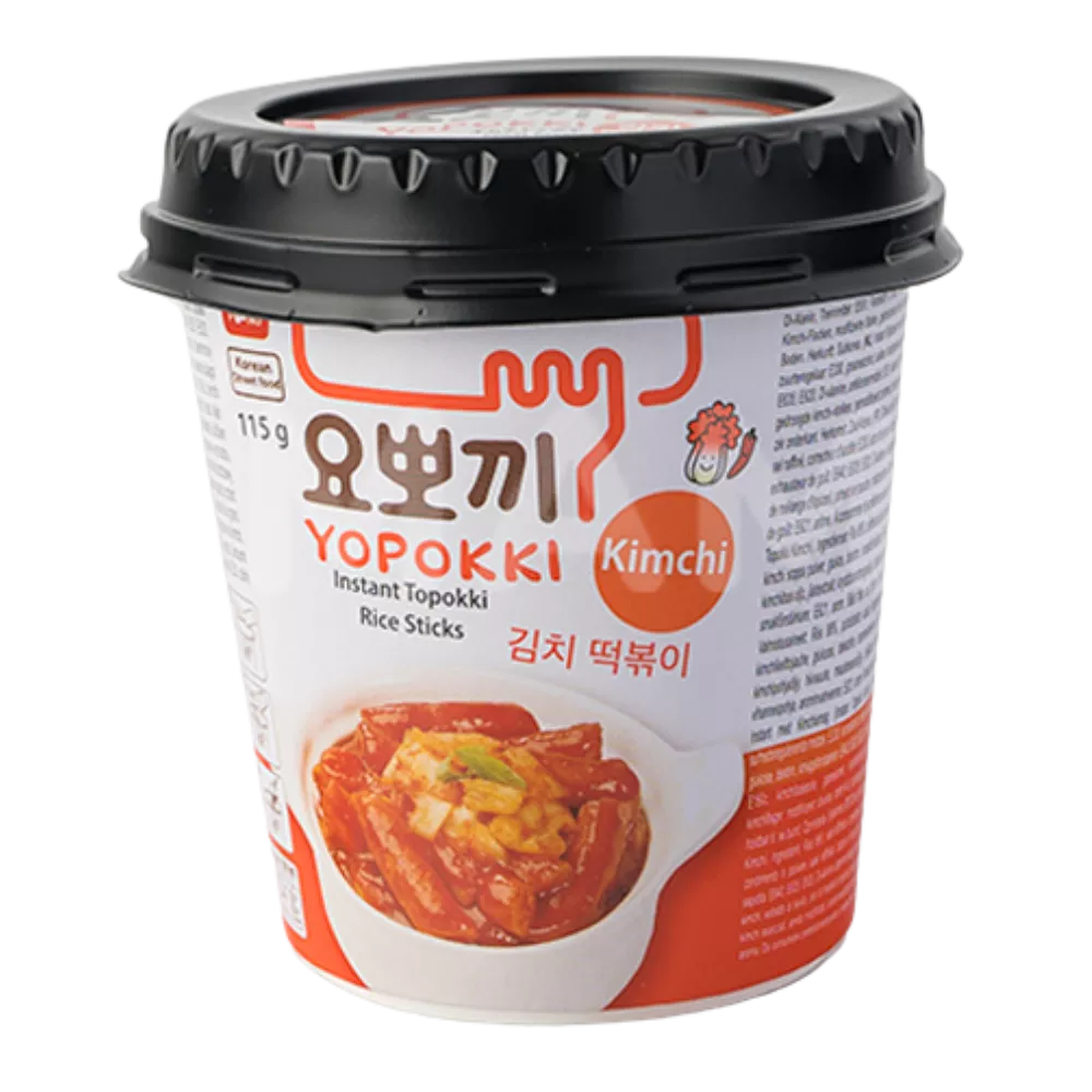 YOPOKKI Rijstwafelbeker Kimchi 115G
