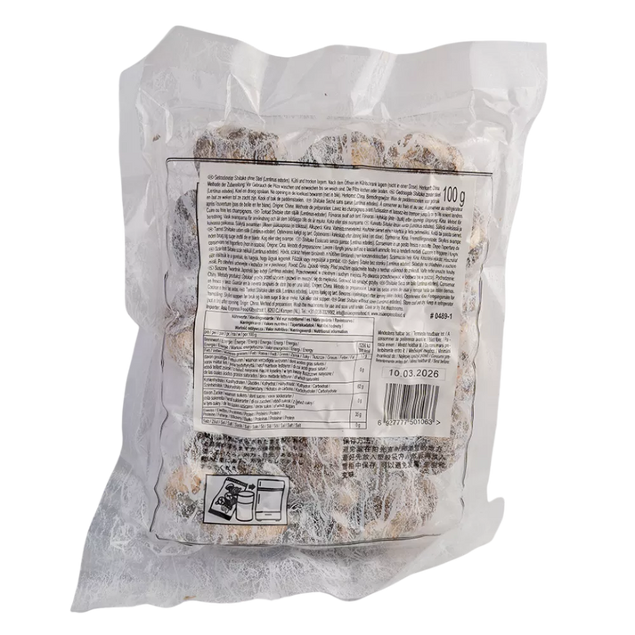 BERGEN Gedroogde Shiitake zonder steel 100G