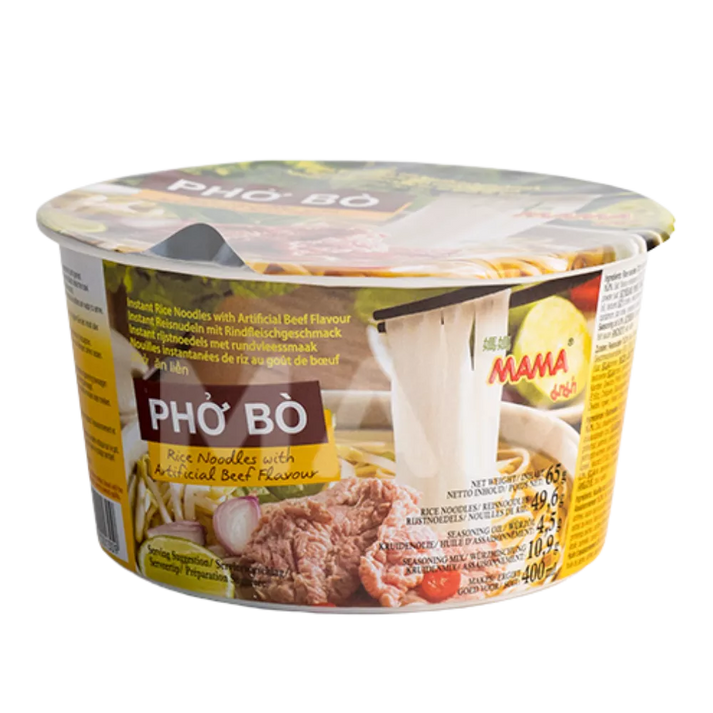 MAMA Instant Rijstnoedels Pho Bo 65G