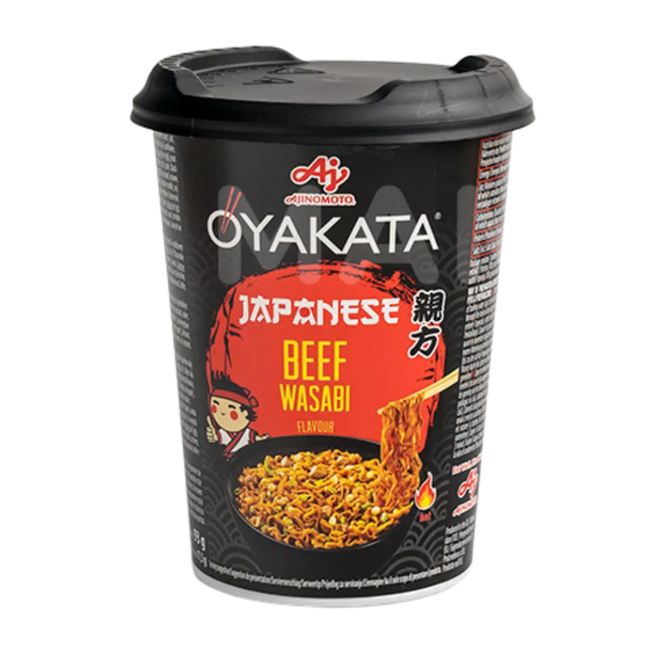 AJINOMOTO Oyakata Ramen Rundvlees Wasabi Cup 93G