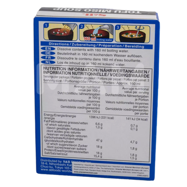 S&B Instant Tofu-Miso 30G