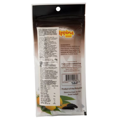 PHILIPPINE MERK Gedroogde mango's chocolade 68G