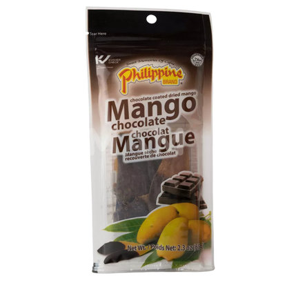 PHILIPPINE MERK Gedroogde mango's chocolade 68G