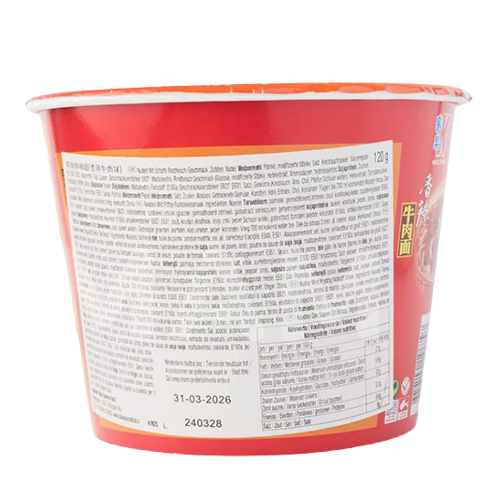 KAILO Instant Noedels Rundvlees Pittige Kom 120G