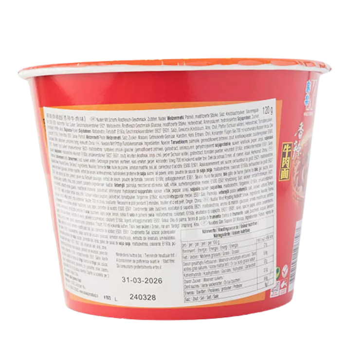 KAILO Instant Noedels Rundvlees Pittige Kom 120G