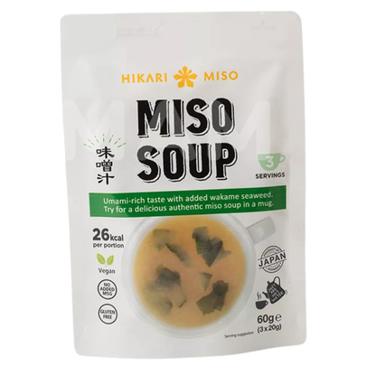 HIKARI MISO Instant Miso Miso Soep 3 Porties 60G