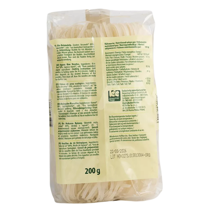 BIOASIA Biologische Rijstnoedels (3mm) 200G