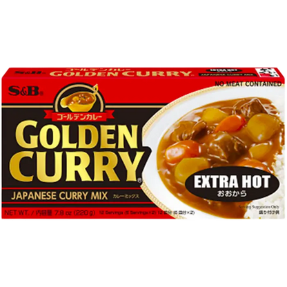 S&B Gouden Curry Extra Heet 220G