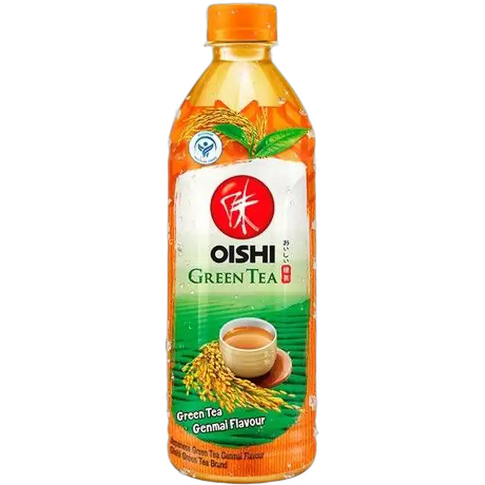 OISHI Groene Thee met Bruine Rijst Genmai 500ML