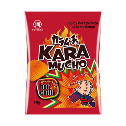 KOIKEYA Karamucho Hot Chili Chips Gecanneleerd 60G