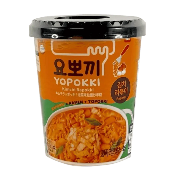 YOPOKKI Rijstcake & Ramen Cup Kimchi 145G