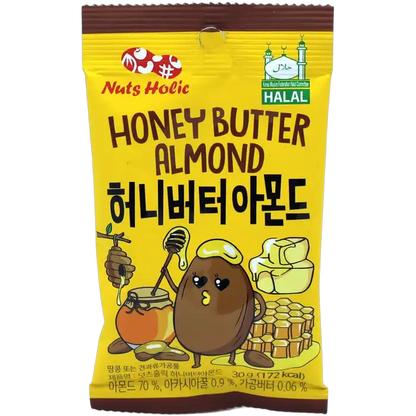 NUTSHOLIC Amandelen Honingboter 30G