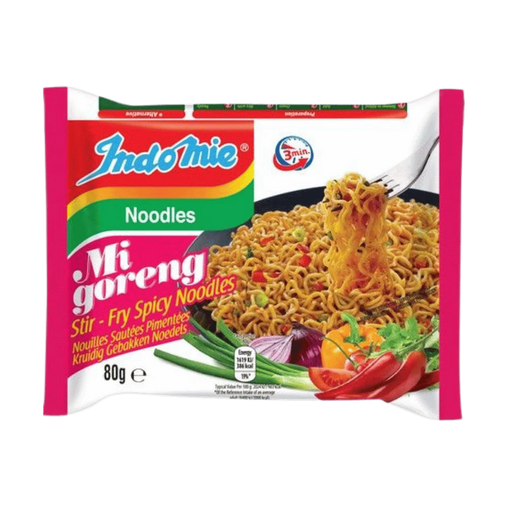 INDOMIE Mi Goreng Pedas Pittig - Gebakken Noedels 80G