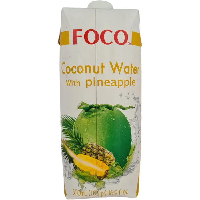 FOCO kokoswater met ananas 500ML