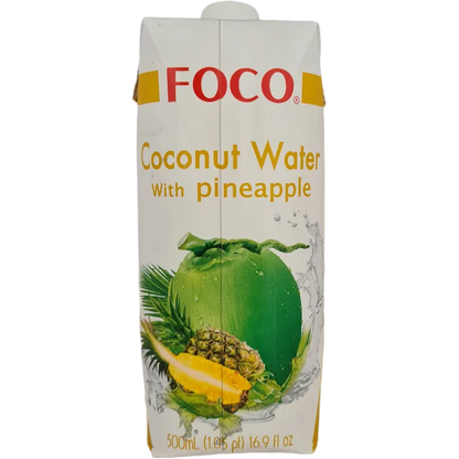 FOCO kokoswater met ananas 500ML