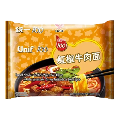 UNIF Instant Noedels Pittig Rundvlees Smaak 108G