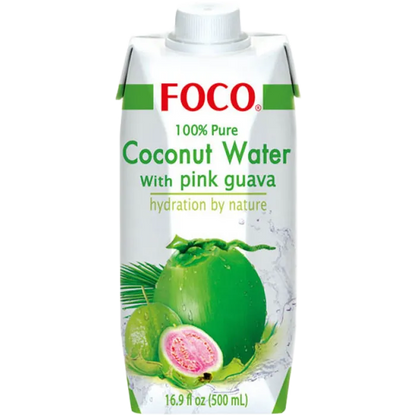 FOCO kokoswater met guave 500ML
