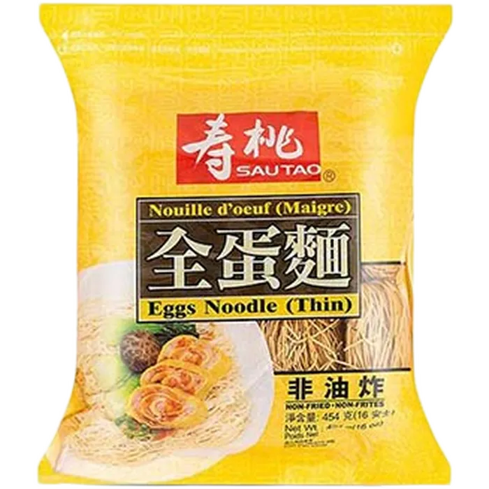 SAU TAO Egg Noodle (Thin - D√ºnn) 454G