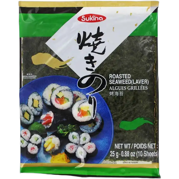 SUKINA Koreaans Geroosterd Zeewier, Shushi Nori 24G
