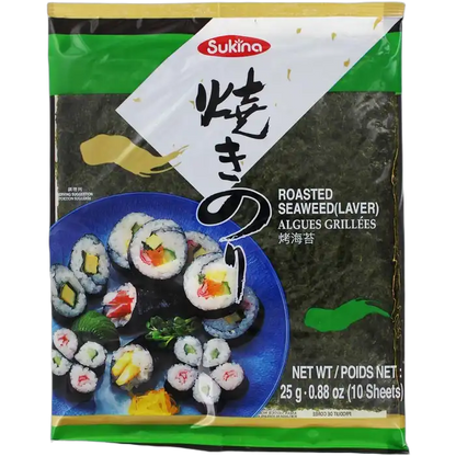 SUKINA Koreaans Geroosterd Zeewier, Shushi Nori 24G