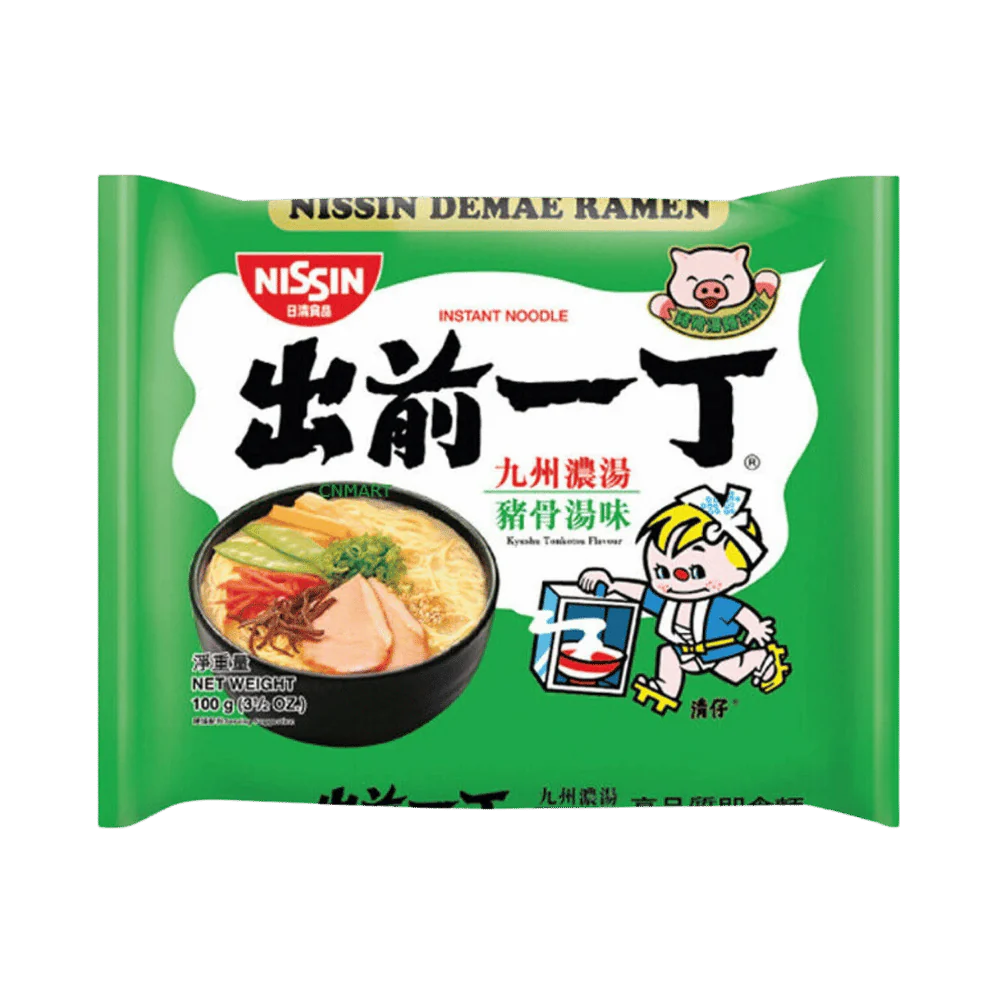 NISSIN Demae Ramen Kyushu Tonkotsu Smaak 100G