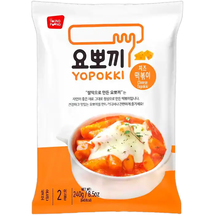 YOUNGPOONG YOPOKKI Rijstwafel 240G Tteokbokki Kaas - Kaas