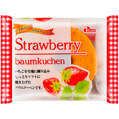 ATOM Baumkuchen Aardbei 80G