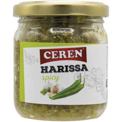 CEREN Harissa spicy green Glas 190G
