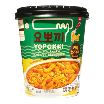 YOPOKKI Rijstcake & Ramen Cup Curry 145G