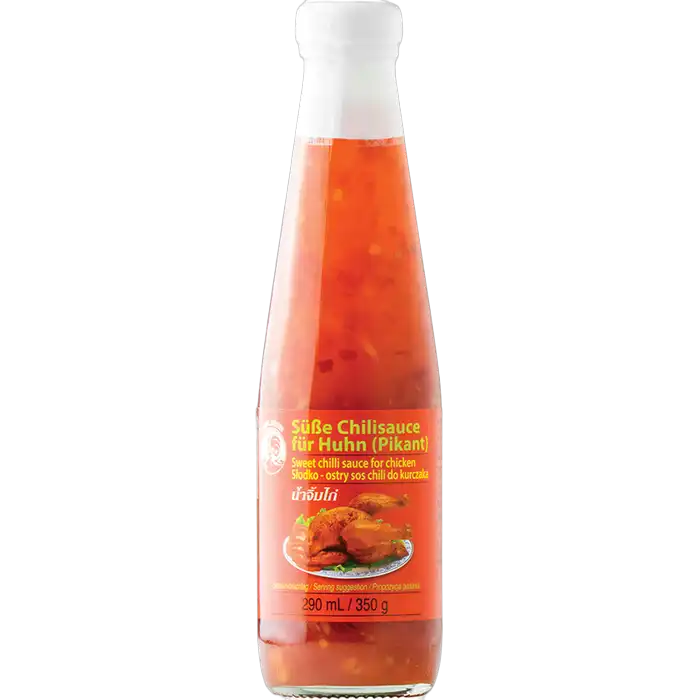 COCK BRAND Zoete Chilisaus F. Kip 350G/290ML