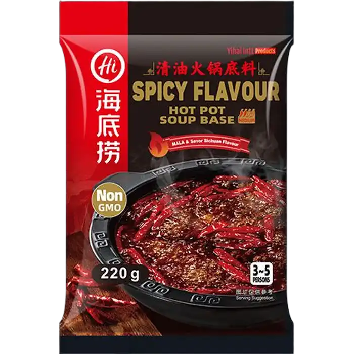 HAIDILAO Pittige Smaak Hot Pot Soepbasis 220G