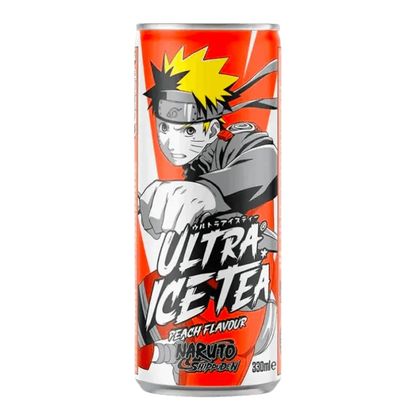 ULTRA ICE TEA BIO Blikje Naruto Perzik 330ML