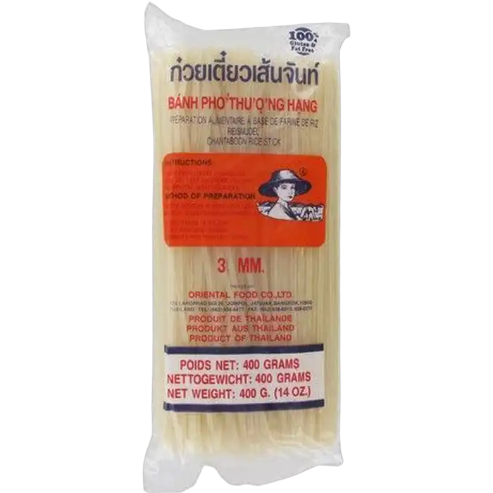 BOER Rijststicks 3mm Recht 400G