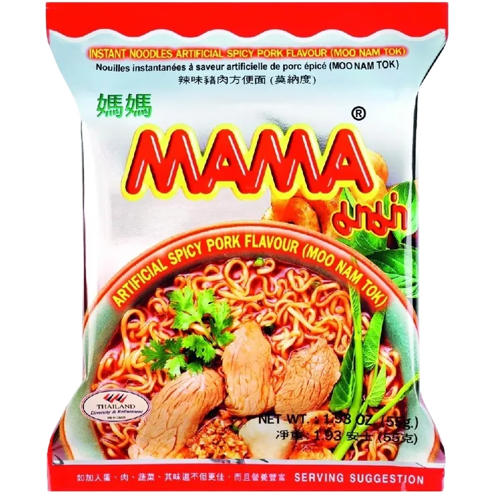 MAMA Instantnoedels Moo Nam Tok Pk 55G