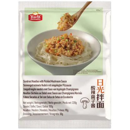 BAISHANZU Gedroogde Noedels Champignonsaus 220G