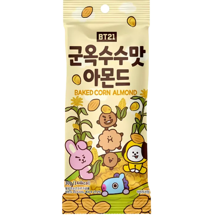LINE FRIENDS BT21 Gebakken Maïsamandel 30G