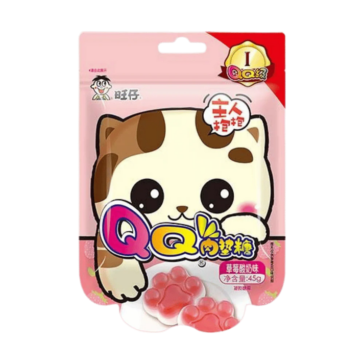 WANT WANT Yoghurt Gums 45G Aardbei Yoghurt Kattenklauw