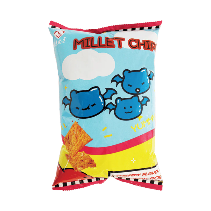 TOKIMEKI Gierstchips Heet en Pittig Gierstsnack 90G