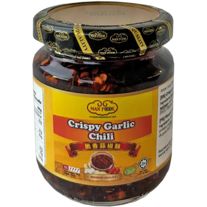 Man Fook Krokante Knoflook Chili 170G