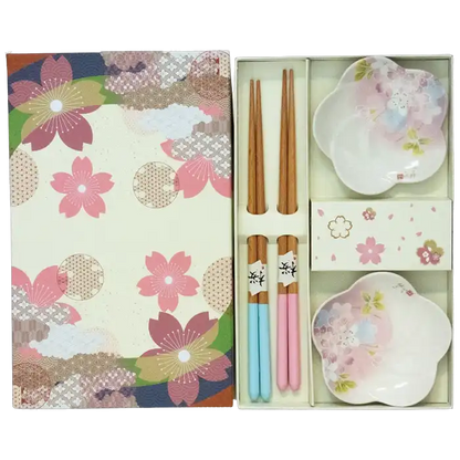 JADE TEMPLE eetstokjesset met dipkom Sakura