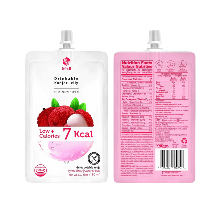 JELLY B Konjac Jelly Lychee flavor 150G