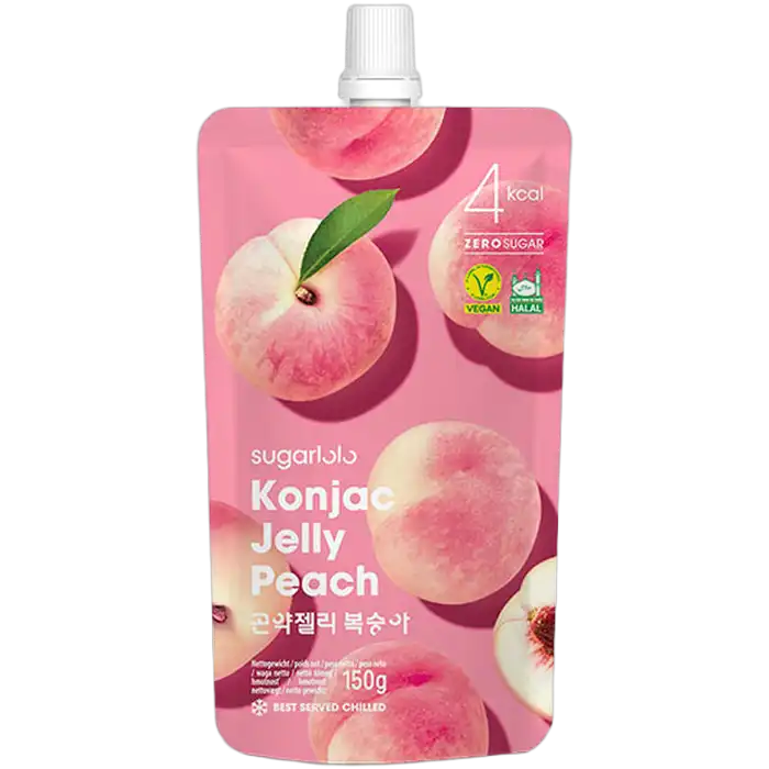 SUGARLOLO Konjac Jelly Perzik Smaak 150G