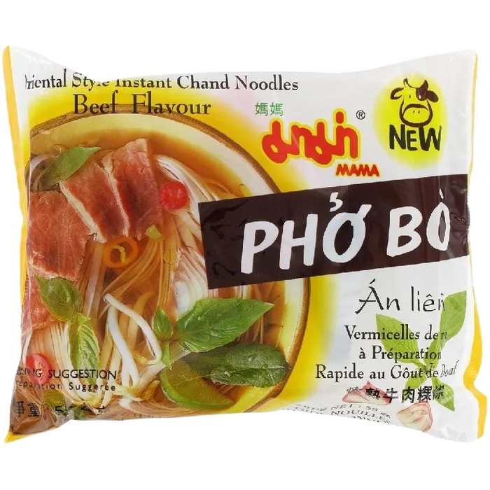 MAMA Instant Rijstnoedels Rundvlees Pho Bo Pk 55G