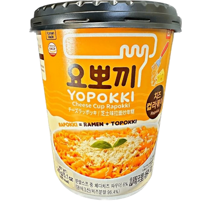 YOPOKKI Rijstcake & Ramen Cup Rapokki Kaas 145G