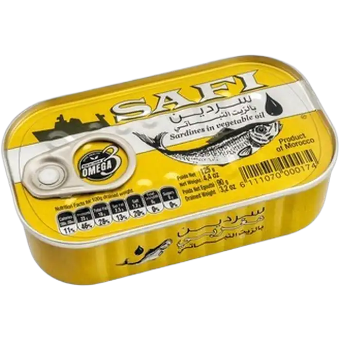 SAFI-sardines in plantaardige olie blik 125g