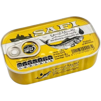 SAFI-sardines in plantaardige olie blik 125g
