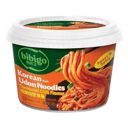 BIBIGO Udon Noedels Koreaanse Tteobokki Chili Kom 187g