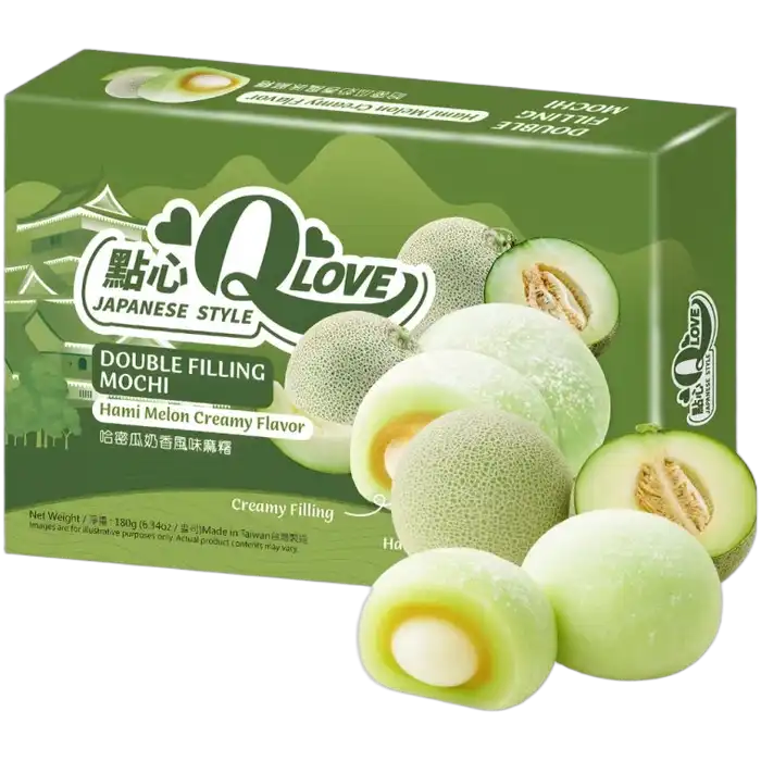 QLOVE Mochi Hami Meloen Dubbele Vulling 180G