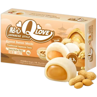 QLove Mini Mochi Pindakaas 80G